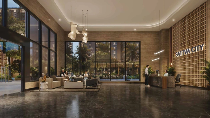 Clubhouse lobby interior